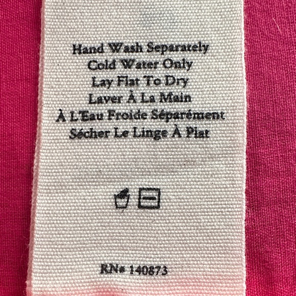 LoveShackFancy Natasha Watermelon Ice Pink Ruffle Lace Trim Mini Dress Size M - Picture 14 of 14